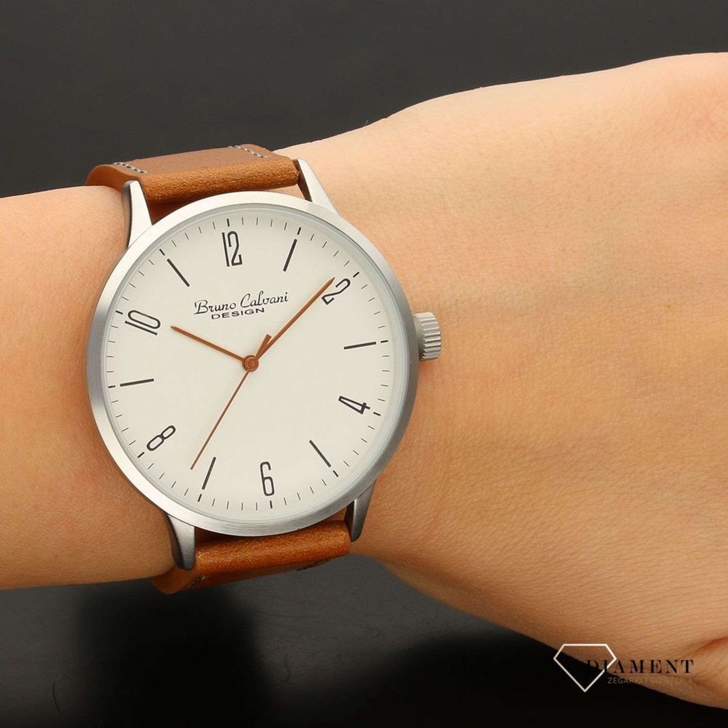 Zegarek męski Bruno Calvani BC90680 SILVER pasek brązowy (5).jpg